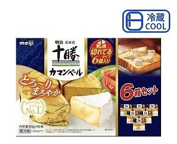 明治　北海道十勝カマンベール　切れてるタイプ　6ピース（90g）×6箱