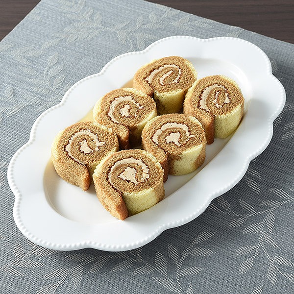 ミニロールケーキ（モカ）6個入