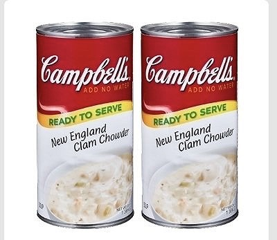 キャンベル　ニューイングランド　クラムチャウダー　1.36kg×2缶