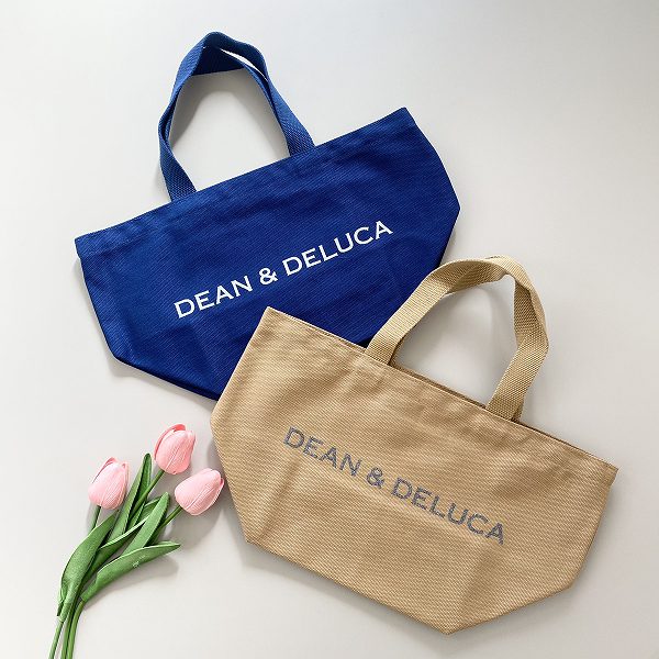 チャリティートートバッグ　ラピスブルー/カフェオレ Sサイズ