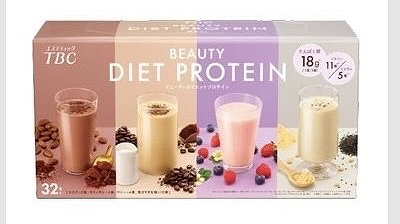 TBC プロテイン 4種 計32食 ココア・カフェオレ・ベリー・黒ゴマきな粉