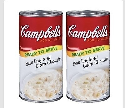 キャンベル　ニューイングランド　クラムチャウダー　1.36kg×2缶
