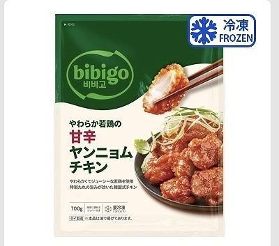 CJ bibigo やわらか若鶏の甘辛ヤンニョムチキン　700g