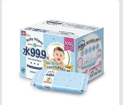 水99.9% おしりふき ふんわりプラス 大判サイズ 200mm×180mm 1,050枚