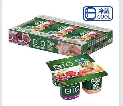 ダノンビオ　イチジク＆ピーチ　75g×4パック×6個