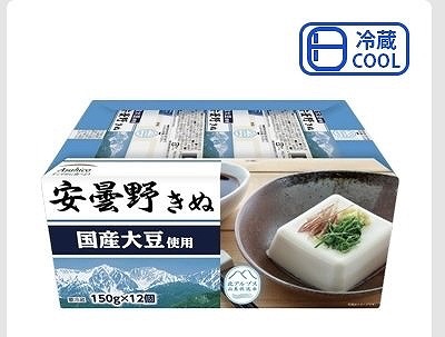安曇野　きぬ豆腐　150g×2連×6パック
