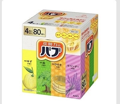 炭酸力のバブ 薬用入浴剤 4種の香り×20錠