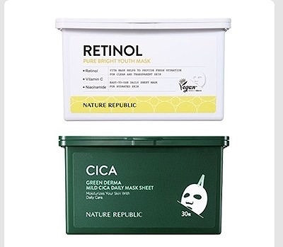 ネイチャーリパブリック　デイリーシートマスク　30枚×2パック
