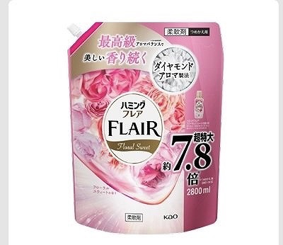 ハミング　フレアフレグランス柔軟剤　フローラルスウィートの香り　2,800ml