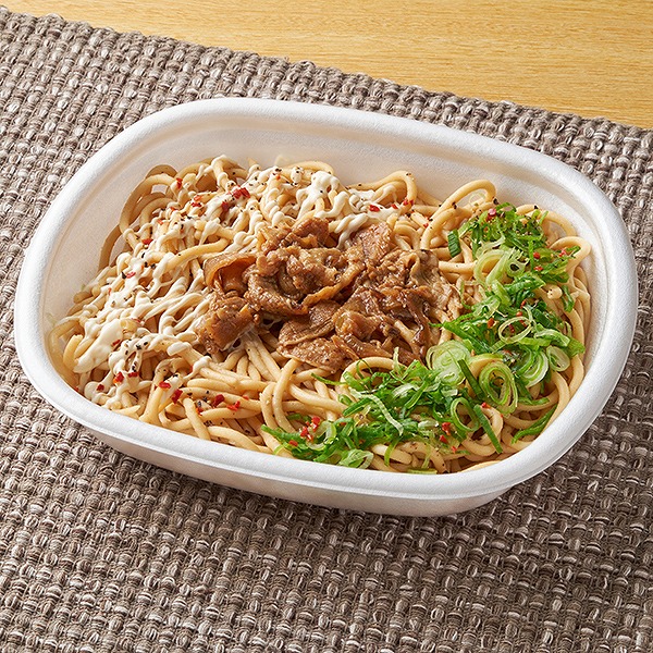 大盛 太麺!豚肉とねぎの醤油マヨパスタ