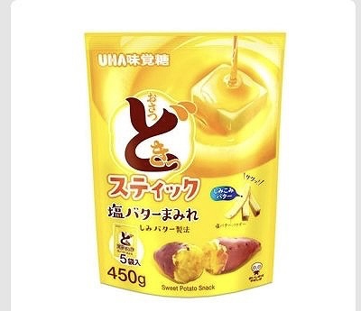 UHA味覚糖 おさつどきっ スティック 塩バター 90g×5袋