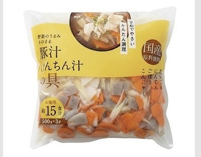 豚汁用 下茹でやさい 500g×3袋