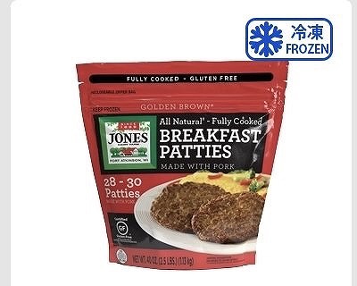 JONES ブレックファスト ポークパティ 1.13kg
