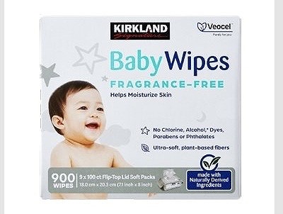 カークランドシグネチャー 大判厚手 おしりふき 900枚入(100枚×9個)