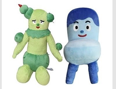 みいつけた!ぬいぐるみ サボさん約100cm・コッシ―約70cm
