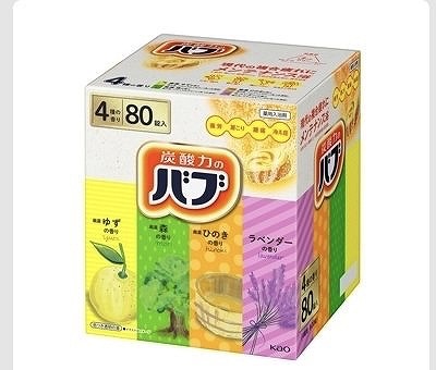 炭酸力のバブ 薬用入浴剤 4種の香り×20錠