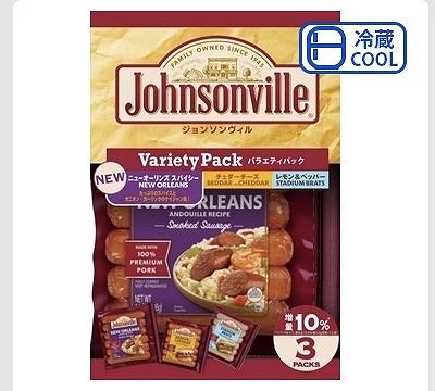 ジョンソンヴィル ニューオーリンズ・チェダー・レモン&ペッパー 396g×3袋