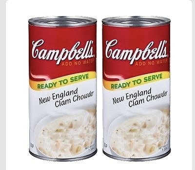 キャンベル　ニューイングランド　クラムチャウダー　1.36kg×2缶