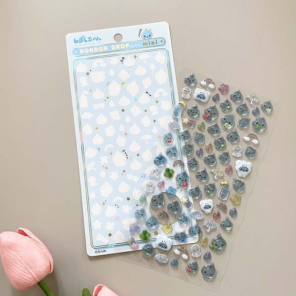しずくちゃんボンボンドロップシールミニ