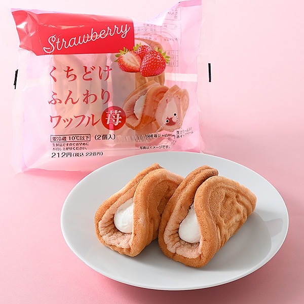 くちどけふんわりワッフル苺