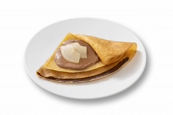 ショコラと洋梨のクレープ