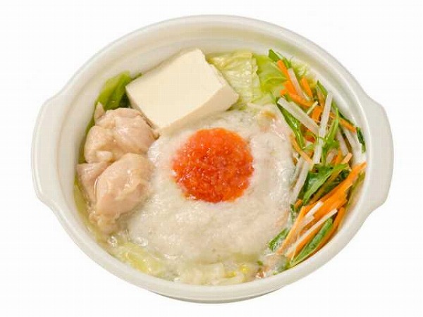 明太とろろ鍋　鶏だし醤油味