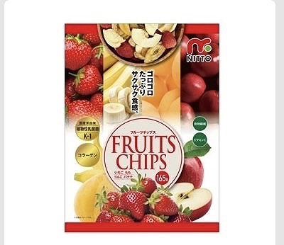 フルーツチップス(イチゴ・黄桃・リンゴ・バナナ)165g