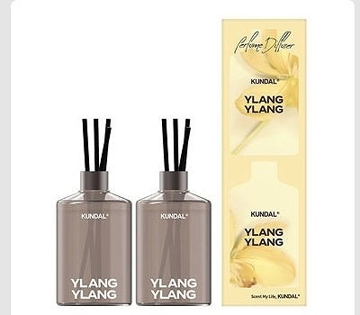 KUNDAL パフュームディフューザー イランイランの香り 500ml✕2本
