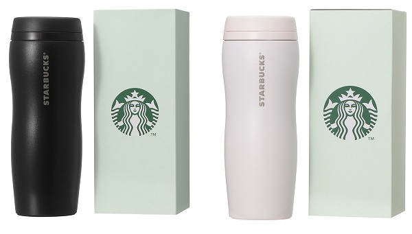 ギフトボックス入りカーヴドリサイクルステンレスボトルマットブラック355ml/ギフトボックス入りカーヴドステンレスボトルピンクベージュ355ml