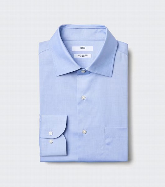 スーパーノンアイロンスリムシャツ/セミワイド