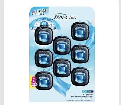 P&G　ファブリーズ　イージークリップ　スカイブリーズ　車用消臭芳香剤　8個