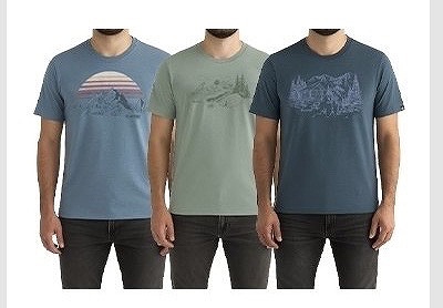 HI-TEC メンズ 半袖Tシャツ 米国サイズM-XL