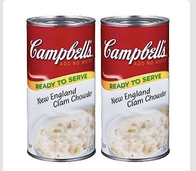 キャンベル　ニューイングランド　クラムチャウダー　1.36kg×2缶