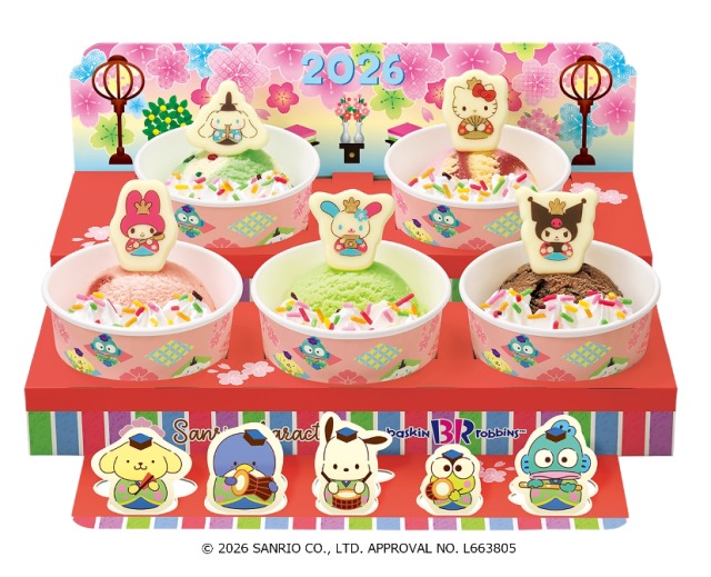 サンリオキャラクターズ　ひなだんかざり