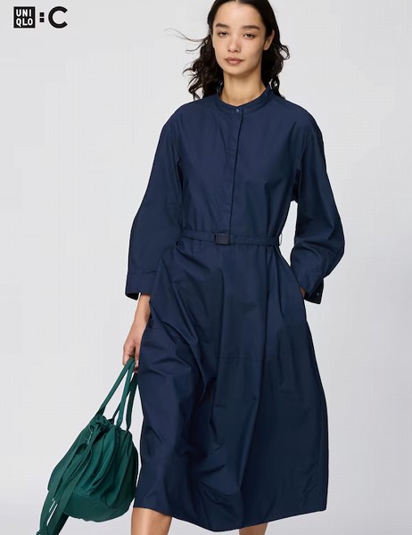 コットンボリュームスリーブワンピース