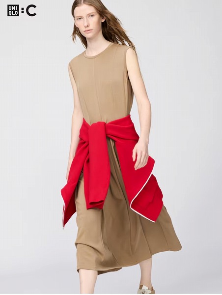 フィットアンドフレアワンピース/ノースリーブ