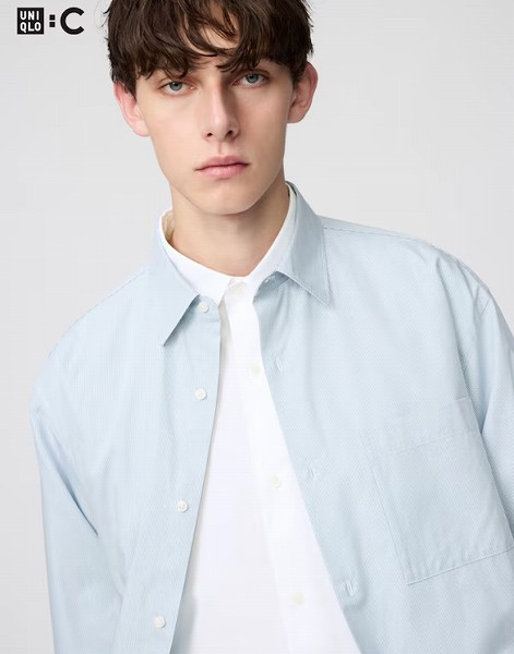 ブロードオーバーサイズシャツ/ストライプ