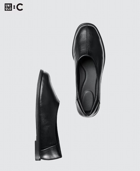 スクエアフラットシューズ