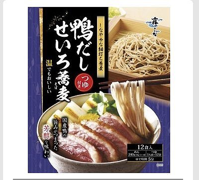 霧しな　鴨だし　せいろ蕎麦　つゆ付　12食入