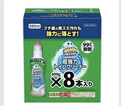 スクラビングバブル　超強力トイレクリーナー400g×8本
