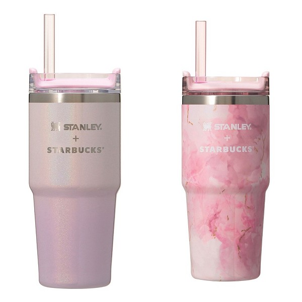 SAKURA2026 3WAYステン レスタンブラーSTANLEYシャイニーピ ンクグラデーション414ml/SAKURA2026 3WAYステンレス タンブラーSTANLEYマーブル414ml