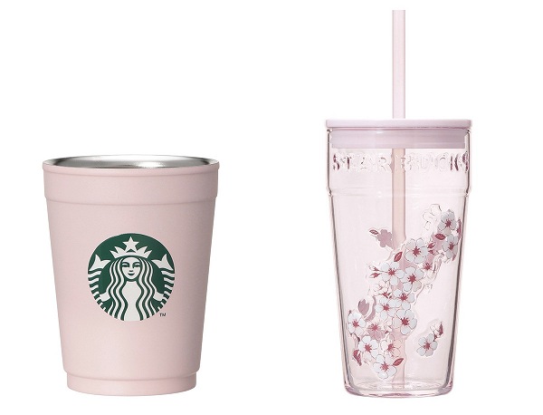 SAKURA2026 2WAYステン レスカップ/ホルダーマットピンク355ml/SAKURA2026グラスタンブラーピンク473ml