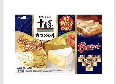 明治 北海道十勝カマンベール 切れてるタイプ 6ピース(90g)×6箱