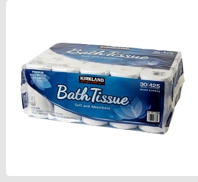 カークランドシグネチャー トイレットペーパー 2枚重ね 42.9m×30ロール（6ロール×5包）