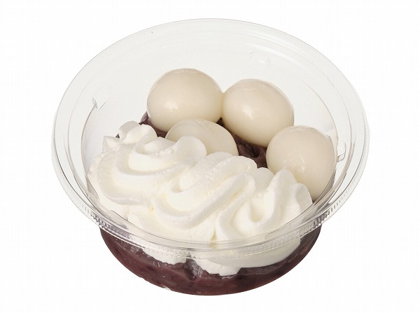 クリームたっぷり　白玉ぜんざい