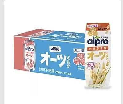 アルプロ オーツミルク 砂糖不使用 250ml✕18本