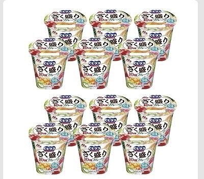 森永乳業 ビヒダス ざく盛りフルーツヨーグルト 200g×12パック