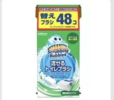 ジョンソン スクラビングバブル 流せるトイレブラシ 付替48個