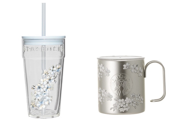 SAKURA2026グラスタンブラーエアリーブルー473ml/SAKURA2026リッド付ステンレスマグ355ml