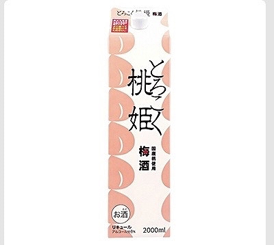 桃姫　とろこく桃たっぷり梅酒　2L